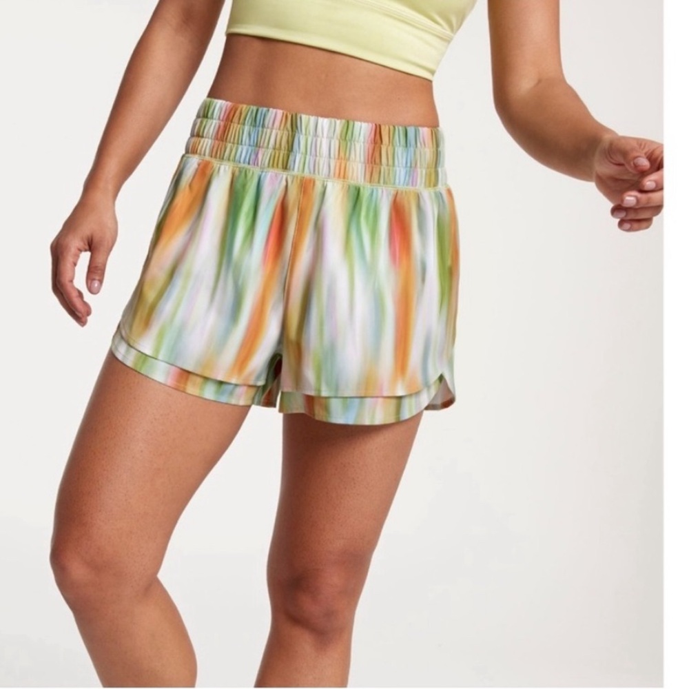 CALIA High Rise Step Up Women's Shorts in Multicolor, sz Small